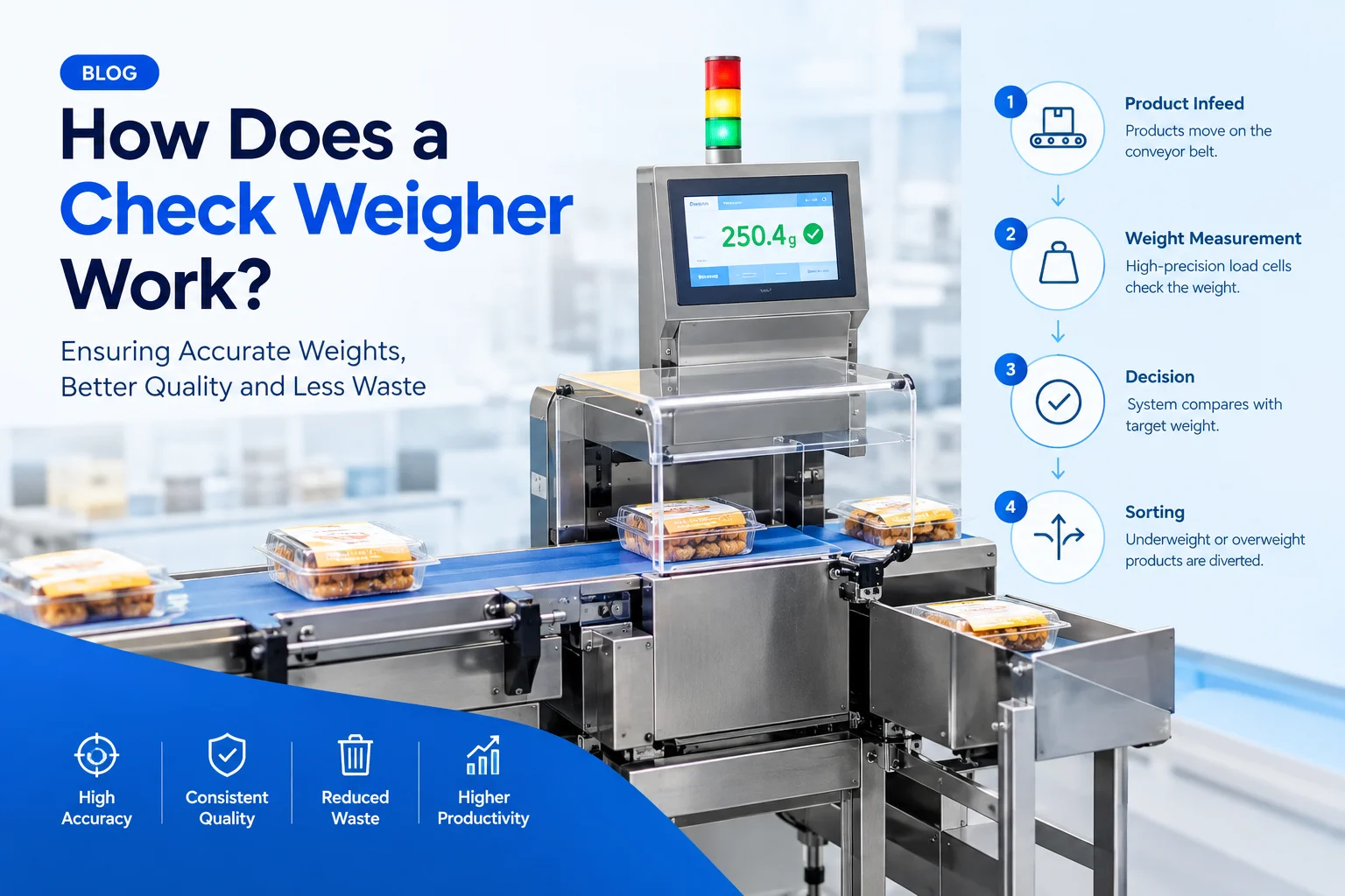How Does a Dynamic Check Weigher Work? Load Cells, Belt Speed and Accuracy Explained